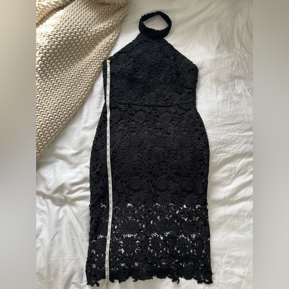 Black Lace Lulu’s Midi Dress - Picture 5 of 8